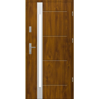 Drzwi S60 T53 INOX Złoty Dąb 72 mm